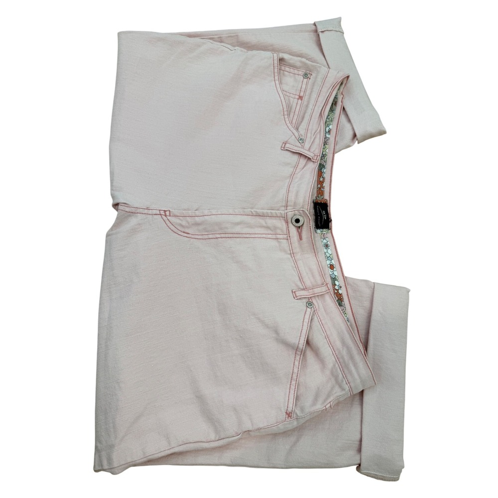 Bailey's Point Pink Pants‎ Floral Trim Casual Trousers 12